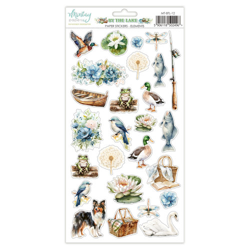 Mintay: 6"X12" Paper Stickers, By The Lake - Elements