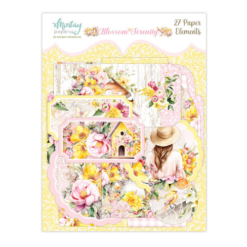 Mintay: Paper Die Cuts, Elements - Blossom Serenity (27pc)