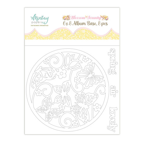 Mintay: 6X8 Chipboard Album, Blossom Serenity