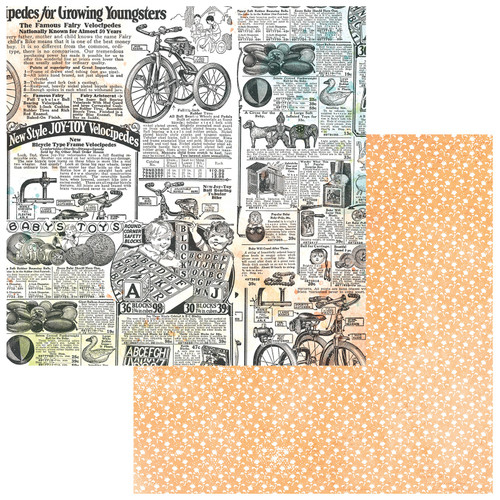 49 & Market: 12x12 Patterned Paper, Toddler Time - Adverts
