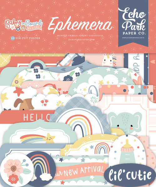Echo Park: Cardstock Ephemera - Baby on Board, Girl