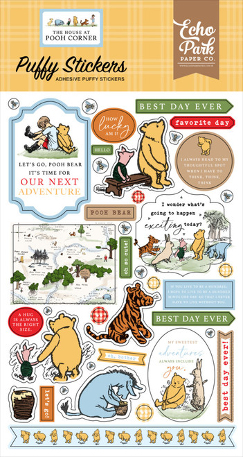 Echo Park: Puffy Stickers, The House at Pooh Corner