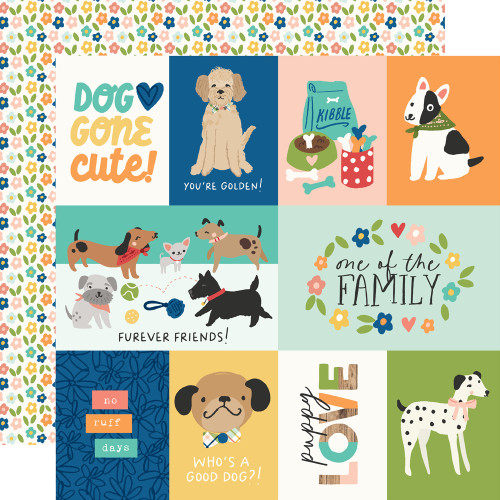 Simple Stories: 12x12 Patterned Paper, Fur Baby Dog - Elements 2