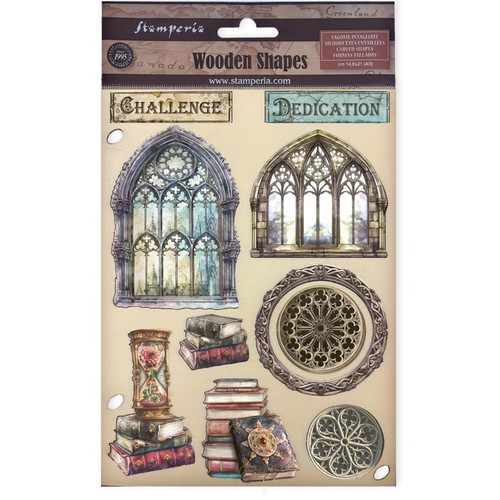Stamperia: A5 Colured Wooden Shapes, Master Of Magic