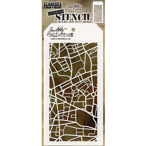 Tim Holtz: Layering Stencil, Metropolis