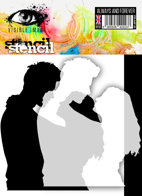 Visible Image: 6x6 Stencil, Always & Forever