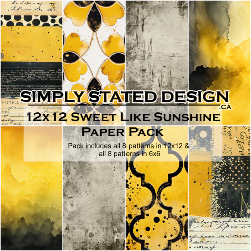 Simply Stated Design: Sweet Like Sunshine 12x12 Paper Pack