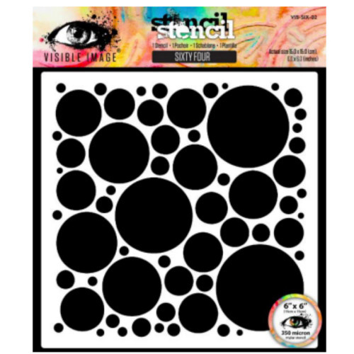 Visible Image: Sixty Four 6 in x 6 in Stencil