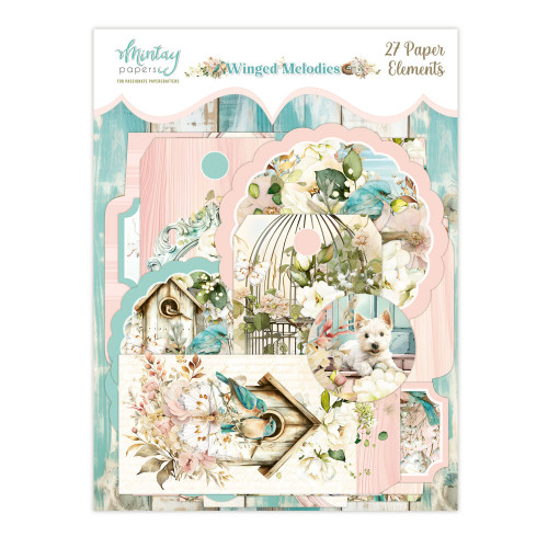 Mintay: Paper Die Cuts, Elements - Winged Melodies (27pc)