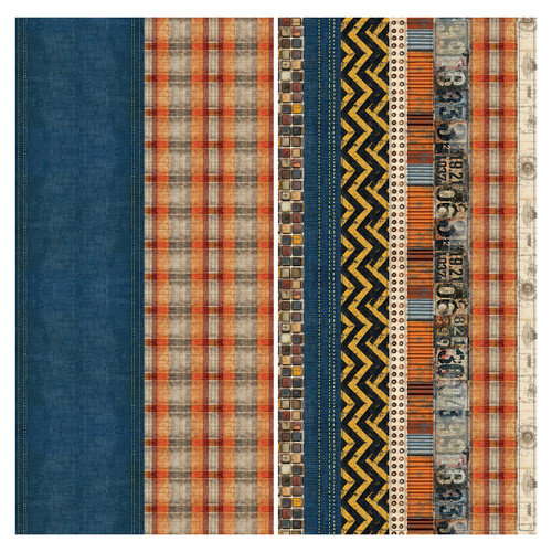 49 & Market: Fabric Tape Sheet, Rust & Revs 2.0
