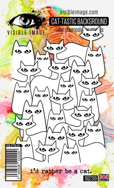 Visible Image: Cat-tastic Background - A6 Stamp Set