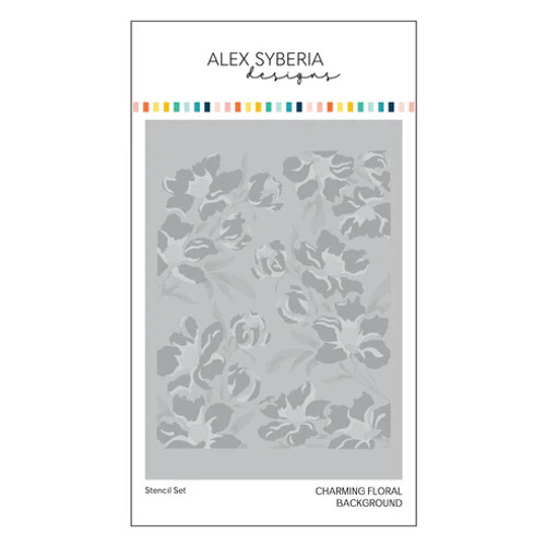 Alex Syberia Designs: Charming Floral Background Stencil Set Alex Syberia Designs: Charming Floral Background Stencil Set