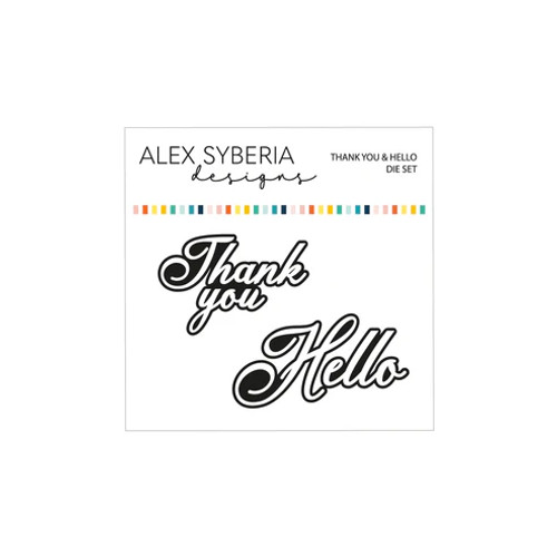 Alex Syberia Designs: Thank You & Hello Die Set Alex Syberia Designs: Thank You & Hello Die Set