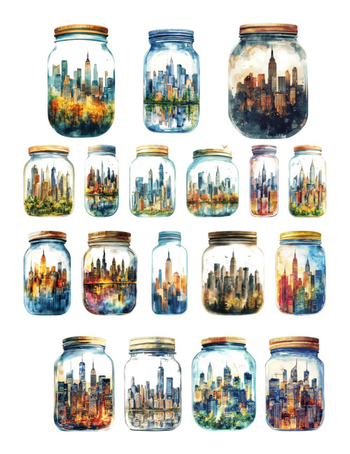 Simply Stated Design: Oh The Places We'll Go Jars Ephemera