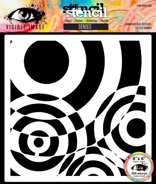 Visible Image: Senses 6 in x 6 in Stencil