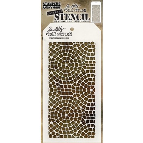 Stampers Anonymous: Layering Stencil, Mosaic