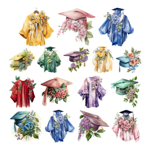 Simply Stated Design: Colorful Commencement Ephemera