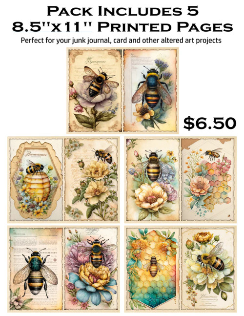 Simply Stated: 8.5 x 11 Paper Pack, Beautiful Bees
