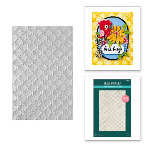 Spellbinders: Bamboo Screen 3D Embossing Folder from the Cheerful Chirps Collection