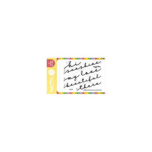 Waffle Flower: Overlapping Hello Additions Stamp Set