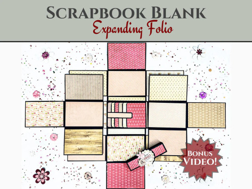 CrafTreat: Scrapbook Blank Precut Album Base - Expanding Folio - White