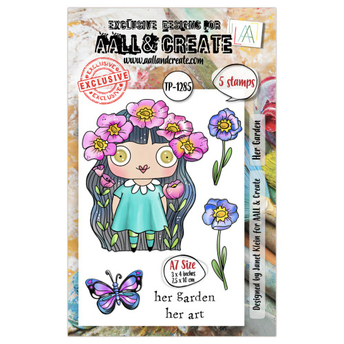 AALL and Create: A7 Stamp Set #1285 - Her Garden