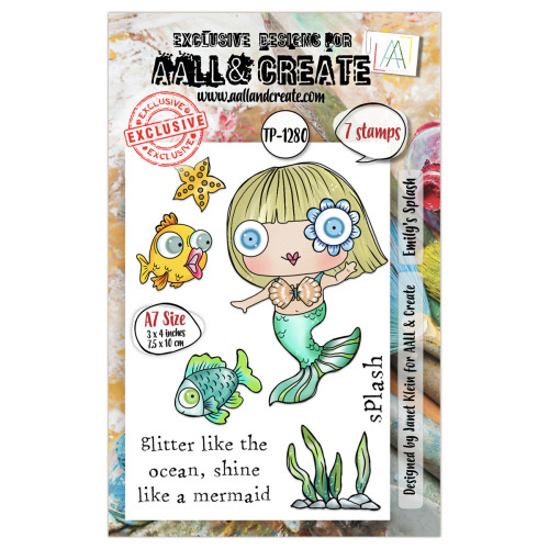 AALL and Create: A7 Stamp Set #1280 - Emily's Splash