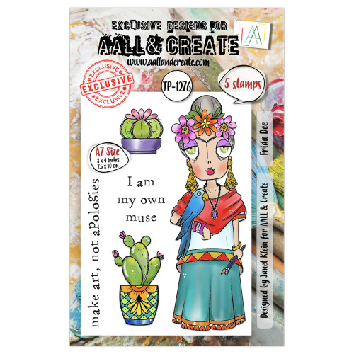 AALL and Create:  A7 Stamp Set #1276 - Frida Dee