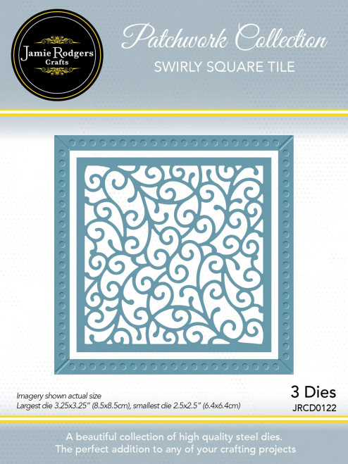 Jamie Rodgers Crafts: Swirly Square Tile Die Set