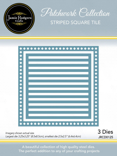 Jamie Rodgers Crafts: Striped Square Tile Die Set