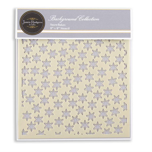 Jamie Rodgers Crafts: Snowflakes - 8 x 8" Background Collection Stencil