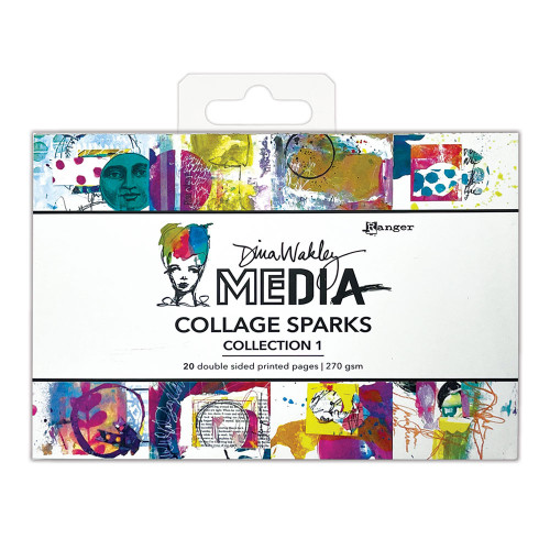 Dina Wakley MEdia: Collage Sparks, Collection 1