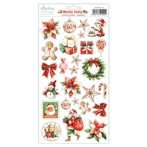Mintay Papers: 6X12 Paper Stickers, Holly Jolly - Elements