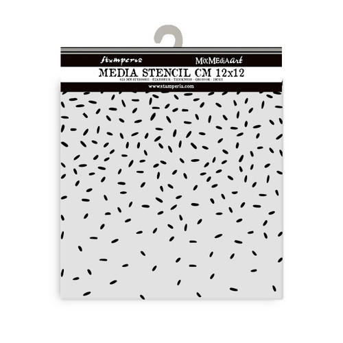 Stamperia: Thick Stencil, Candy Christmas - Dripping With Sugar Sparkling