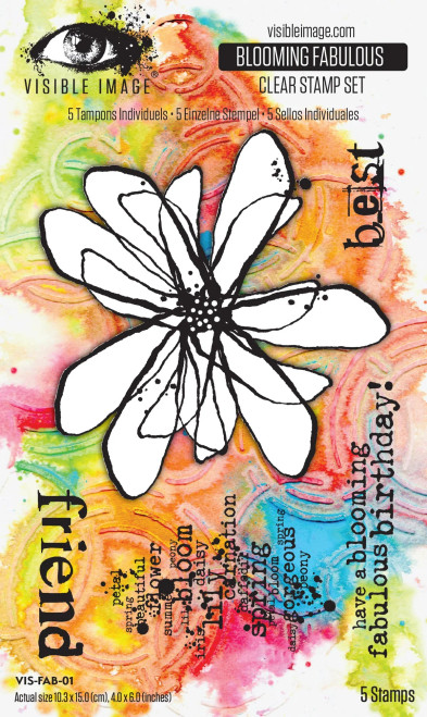 Visible Image: Blooming Fabulous 4in x 6in Stamp Set