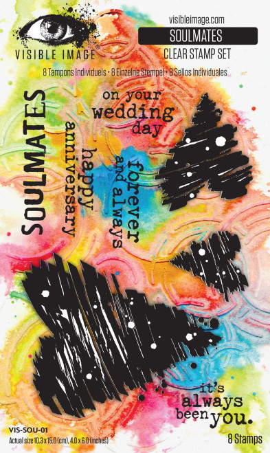 Visible Image: Soulmates 4in x 6in Stamp Set