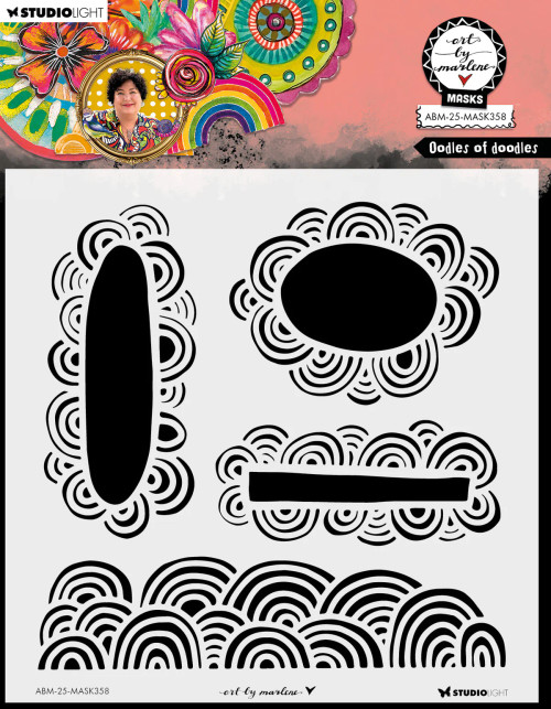 Art By Marlene: Mask - Doodles Of Doodles, 1 Piece