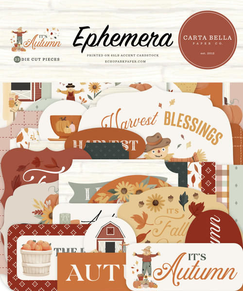 Carta Bella Paper Co: Ephemera, It's Autumn