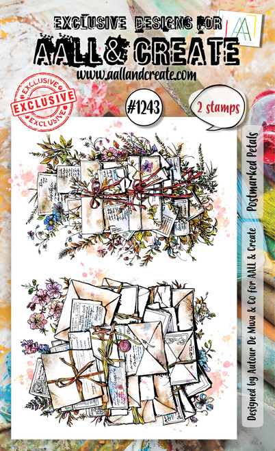 Aall & Create: A6 Stamp Set, Postmarked Petals