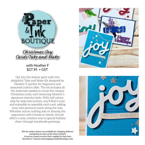 Heather F: Scrapaganza Take and Make, Christmas Joy Cards