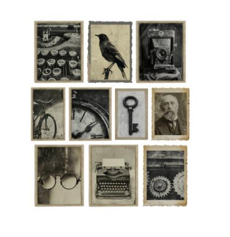 Simply Stated Design: Urban Grunge Vintage Photos Ephemera