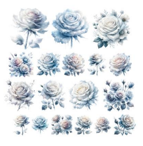 Simply Stated Design: Forever Frost Floral Ephemera