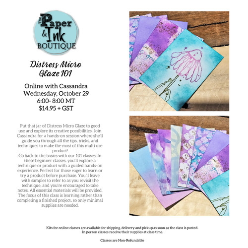 Cassandra M: October 29, Online, Micro Glaze 101