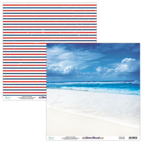 Mintay: 12X12 Patterned Paper, Riviera Moments 04