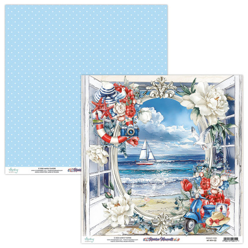 Mintay: 12X12 Patterned Paper, Riviera Moments 02