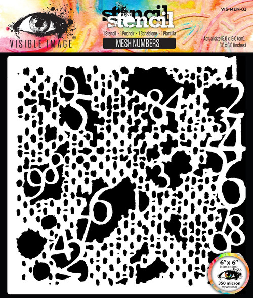 Visible Image: 6x6 Stencil, Mesh Numbers