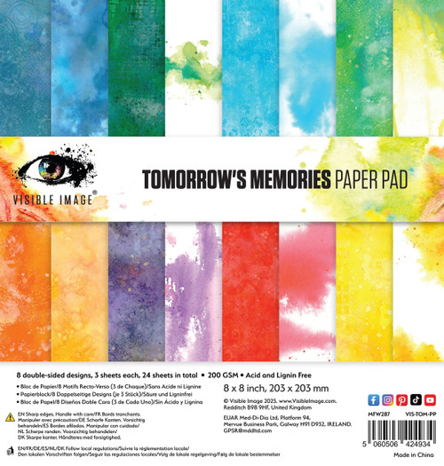 Visible Image: 8x8 Paper Pad, Tomorrow's Memories