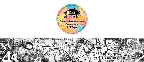 Visible Image: Continuous PET Tape, Destination Anywhere