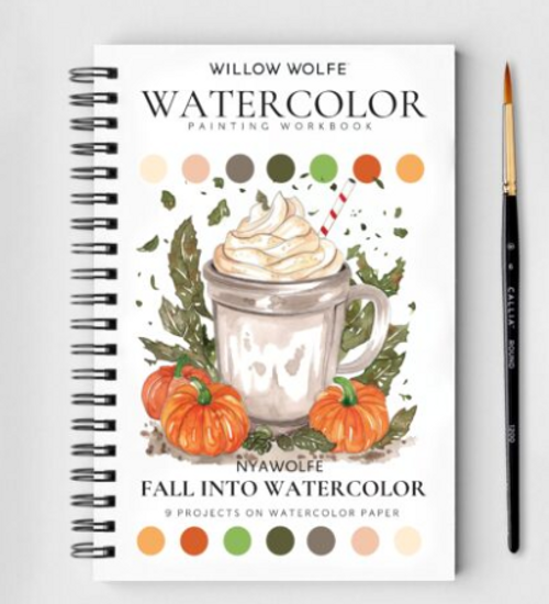 Willow Wolfe: Watercolour Workbook, Fall Into Colour