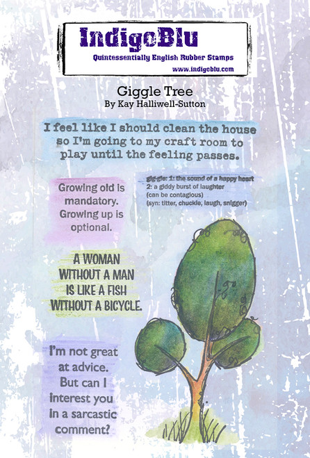 IndigoBlu: A6 Stamp, Giggle Tree